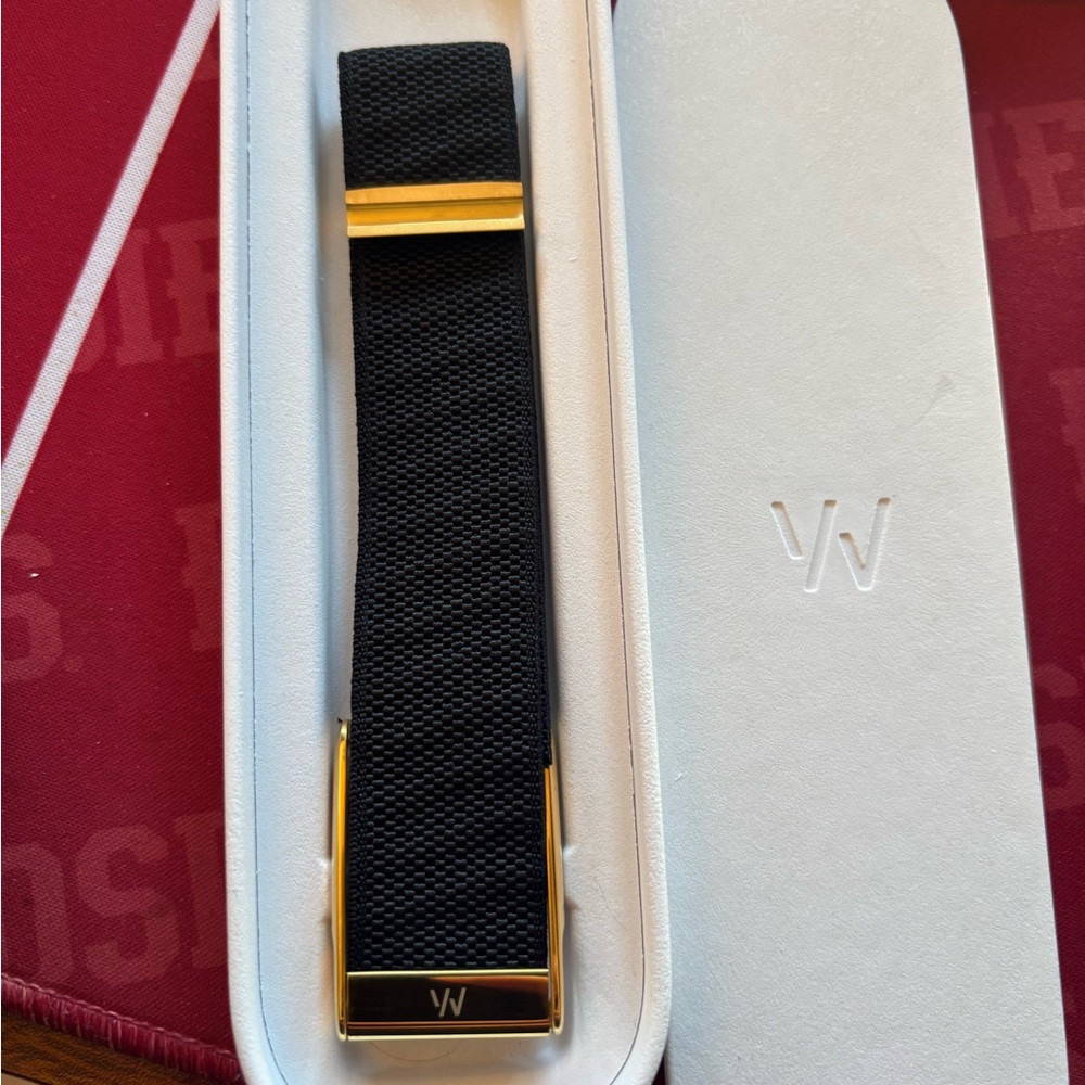 Whoop 5.0/MG Black obsidian Band - Gold hook link clasp - one-peak-life - Picture 6 of 7